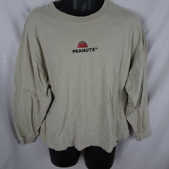 Peanuts Snoopy & Charlie Brown Munch Time Shirt Size L - Picture 1 of 9
